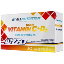 All Nutrition Vitamin C + D3 1000 Вітамін Ц + Д3 30 капсул: Форма випуску Капсулы