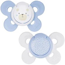 Пустышка Chicco Physio Comfort силикон 0-6 мес. 2 шт (74931.21.00.00): Возраст с рождения