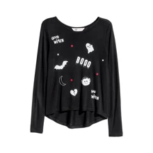 Лонгслів H & M 911-403353 146-152 см чорний: Тип Лонгсліви