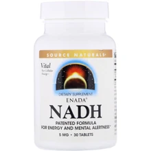 Source Naturals NADH ENADA, 5.0 mg, 30 Tab: Тип Витамин B