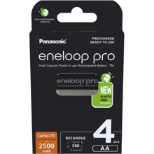 Panasonic AA 2500mAh NiMH 4шт Eneloop Pro (BK-3HCDE/4BE): undefined undefined