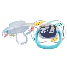 Пустышка Bebe Confort силиконовая реверсивная, 2 шт, 6-36 мес Lazy Sloth (3104202090): Возраст старше 6 месяцев