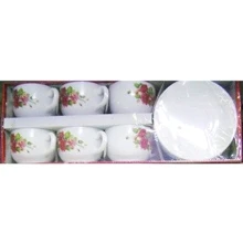 Столовый сервиз Сервиз для капучино Luminarc Fresh bouquet D6743 (6пр., 160мл): undefined undefined