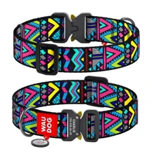 Ошейник для собак WAUDOG Nylon с QR паспортом Инди, XXL (4535-0016): Производитель WAUDOG