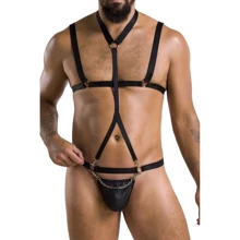 Сексуальний комплект Passion 039 SET ANDREW black L/XL: Для кого Для чоловіків