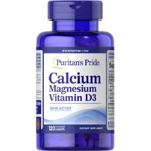Puritan's Pride Calcium Magnesium Vitamin D3 Кальций магний витамин D 120 Каплет: Тип Магний + Кальций