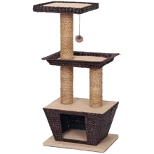 Кігтеточка Croci Natural Betulla з будиночком 45x35x98.5 см (C6020456): Висота стовпчика 98.5 см