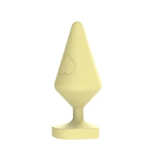 Анальный плаг Chisa Large Luv Heart Plug, Yellow: Для кого Унисекс