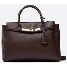 Сумка жіноча GUESS ENISA HIGH SOCIETY SATCHEL шоколадна (HWVB8421060-CHO): Стать Женский