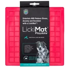 Килимок для повільного живлення LickiMat DOG PLAYDATE PINK для собак (9349785005048): Тип Лизательные коврики