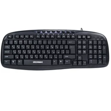 Клавіатура Greenwave KB-MM-801 (R0015248) Black: Підключення дротове