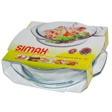 Каструля Simax 1.5 л з кришкою 0.6 л (6106/6116): Тип Кастрюля для запекания