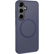 Чохол для телефона Mobile Case TPU+PC Металеві кнопки з MagSafe Colorful Navy Blue для Samsung S926 Galaxy S24 Plus: Сумісність Samsung S926 Galaxy S24 Plus