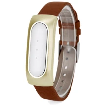 Ремешок для браслета Xiaomi Mi Band Leather Brown+Gold: Тип Ремешок