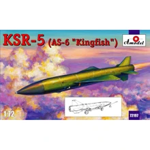 Модель AMODEL Советская сверхзвуковая крылатая ракета KSR-5 (AS-6 'Kingfish') (AMO72197): Производитель AMODEL