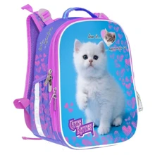 Рюкзак-черепашка Mini CLASS 2101C Cute Kitten, 2 отд., 35x27x16см: Вікова група от 6 до 10 лет