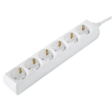 Сетевой фильтр Hama 6xSchuko, 1.5мм, 1.4м (00030383_HAMA): Количество розеток, шт 6