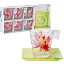 Столовый сервиз Сервиз Luminarc Water Flower E8131 (6 пр.) (220 мл.): Количество персон 6