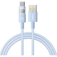 Кабель Baseus USB Cable to USB-C Display 2 Fast Charging Data 100W 1m Blue (P10382701311-00): Тип USB Cable - USB-C