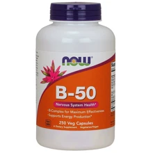 NOW Foods Vitamin B-50 mg Veg Capsules 250 caps: Тип Витамин B
