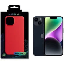Чехол для iPhone Monblan Silicone Case MagSafe Red for iPhone 14: Цвет красный