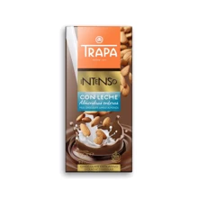 Шоколад Trapa INTENSO молочний з мигдалем, без цукру, 175г: Вага, г 175
