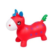 Детский прыгун-лошадка Bambi BT-RJ-0065 с рожками (Red): Цвет красный