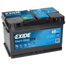 Exide EFB 6СТ-65 Євро (EL652): Ємність, Ач 65