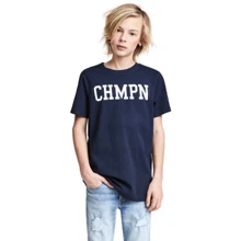 Футболка H & M 4683595 134-140 см темно-синя: Тип футболки