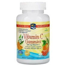 Nordic Naturals Vitamin C Gummies Tangerine flavour Витамин С со вкусом мандарина 120 жевательных конфет: Тип Витамин C