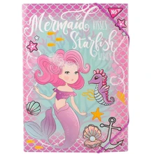 Папка для труда YES картонная A4 Mermaid (491909): Тип Папка для тетрадей