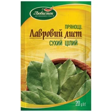 Упаковка Лавровий лист сухой целый Любисток 11х20 г (УП4820076010613): undefined undefined