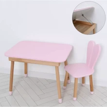 Столик со стульчиком и ящиком Bambi 04-027R-TABLE Розовый: Тип набор