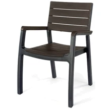 Стілець пластиковий Keter Harmony armchair, сіро-коричневий: Вид Стул