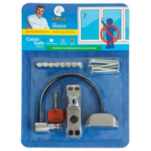 Блокують замки для вікон Кроха Safe Pack Cable сірий - Доктор Комаровський (SafePackCableSilver): Виробник доктор Комаровський