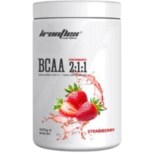 Аминокислота для спорта IronFlex Nutrition BCAA Performance 2-1-1 400 g /80 servings/ Strawberry: Вкус Клубника