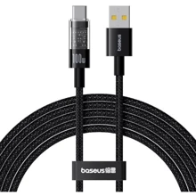 Кабель Baseus USB Cable to USB-C Gem Fast-Charging Data 100W 2m Black (P10373002111-01): Тип USB Cable - USB-C