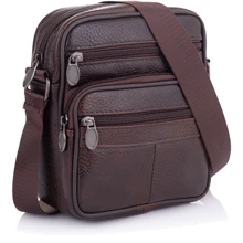 Мужская сумка через плечо Buffalo Bags коричневая (SHIM505C-brown): Пол Мужской