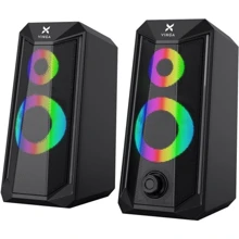 Акустична система Vinga SP-200 LED USB Black: Формат акустики 2.0