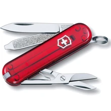 Мультитул Victorinox Classic Sd 58мм/7предметов/полупрозрачный красный (0.6223.TB1): Тип мини-мультитул