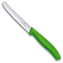 Victorinox (6.7836.L114) SwissClassic 11см волн. зеленый: Лезвие нержавеющая сталь
