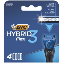BIC 3 Flex Сменные картриджи для бритья мужские 4 шт.: Вид Сменные кассеты