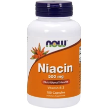 NOW Foods Niacin 500 mg Capsules 100 caps: Тип Витамин B