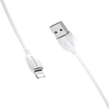 Кабель Borofone USB Cable to Lightning 1m White (BX19): Тип USB-C - Lightning
