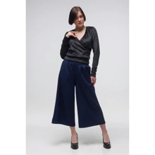 Брюки FLFashion Дебют ТКД 2722 42 синие: Сезон Демисезон
