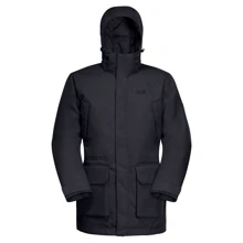 Парка Jack Wolfskin Fierce Wind Parka M 1114381-6000 46 черная зимняя с капюшоном: Вид Парки