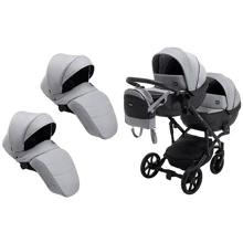 Коляска 2 в 1 для двойни Bair Next DUO Soft 10 Серый (625793): Тип коляски Коляска для двойни