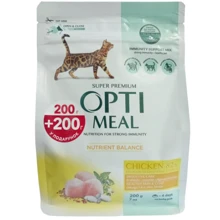 Сухой корм Optimeal Adult Cat Chicken для взрослых кошек со вкусом курицы (200+200) 0.4 кг (4820215361453): Тип Сухой корм