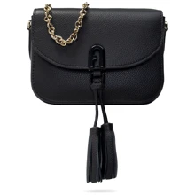 Женская сумка кросс боди Furla 1927 Tassel Mini Crossbody черная (WB00119): Пол Женский