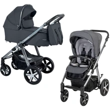Коляска Baby Design HUSKY XL 217 GRAPHITE: Тип коляски Универсальная коляска (2-в-1)